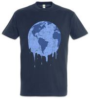 Melting Earth T-Shirt Save The World Green Energy Global Warming Climate Change L