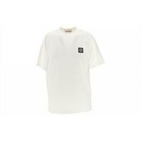 Stone Island Garment Dyed Logo T-Shirt White Men Tops 791524113-A0001 XXL