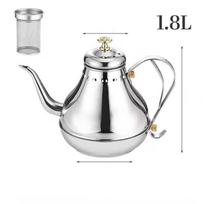 1,2/1,8 l nerūdijančio plieno kavos puodas Elegantiškas žąsies kaklo virdulys su filtru Indukcine virykle arbatos virimo aparatas namų restoranas arbatinukas