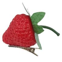 Lovely Hair Clip Strawberry Shaped Headwear Sweet Fruit Hairpin Women