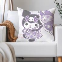 Cartoon Cute K-Kuromi Pillow Case Applicable Space For Guest Rooms Interiors Cars Office House Decoration 12x12Inch