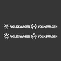 4/10vnt 3D Metaliniai Automobilio Interjero Dekoro Lipdukai Ženkleliai Auto Stilius Volkswagen VW Scirocco GOLF MK6 Polo Tiguan PASSAT