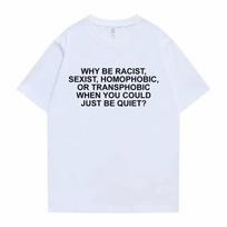 2026 New Why Be Racist Frank Tshirt  Blond Hip Hop Trend Tshirt Ocean HipHop Men T Shirt Sleeve Harajuku Sleeve Casual Clothes XL