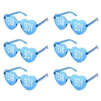 Team Boy Team Girl Glasses Baby Gender Reveal Party Decoration Supplies Gift for Guest Heart Shape Pink Blue Glasses Photo Props