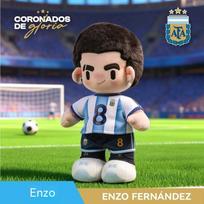 Oficialus Argentinos nacionalinės futbolo rinktinės 2026 Messi Martínez Enzo 35cm pliušinis žaislas, puiki dovana gerbėjams, idealus kolekcijai 35cm