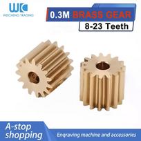 10PCS 0.3 Modulus 8/9/10/11/12/13/14/15/16/17/18/19/20/21/22/23 Teeth Copper Gears Cnc Small Modulus Spur Gears 2.02mm