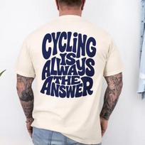 Dovanų dviratininkui Retro dviračių marškinėliai Dovanų dviratininkui Vintage dviratininko marškiniai Juokingi marškinėliai Road Bike Oversized Unisex Harajuku aukštos kokybės XXL blue