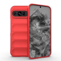 For Google Pixel 9 Pro Case Silicone Plain Shockproof TPU Pixel 9 Pro Case Protector Phone Rubber Case Google Pixel 9 Pro Cover Pixel 9 Pro raudona
