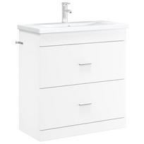 vidaXL Bathroom Vanity Unit White 78.5 x 37.5 x 81 cm Particleboard