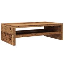 vidaXL Monitor Stand with Vintage Wood Look 42 x 24 x 13 cm Engineered Wood