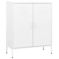 Storage Cabinet White 80 x 35 x 101.5 cm Steel