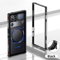 Luxury Metal Bumper Case for ZTE nubia RedMagic 11S 11 Pro+ / Pro Aluminium Frame Protective Cover Opp Bag&For ZTE nubia RedMagic 11 Pro+ 5G 6.85" juoda