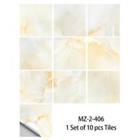 10 vnt Geltonojo akmens granito marmuro tekstūros plytelių lipdukas Virtuvė Backsplash Aliejui atsparus vonios kambario namų dekoras Lipnus sienų lipdukas 15cmX15cmX10pcs