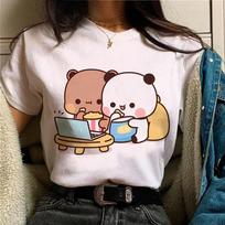 Bubu Dudu Marškinėliai Moteriški Trumpomis Rankovėmis T-shirt Komiksų Dizainerio Anime Viršutinė Dalis Mergaitės Grafinis Juokingi Drabužiai S