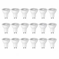 18PCS GU10 LED Bulb 7W AC220V No Flicker CRI85 Spotlight Energy Saving Lamp Replace Halogen Bulb for Home Indoor Lighting 18pcs Warm White GU10 led