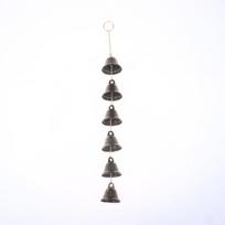 Classic Rustic Iron Bell Handmade Metal Wind Chime - With Decorative Chain, Suitable For Courtyards, Gardens, And Walls