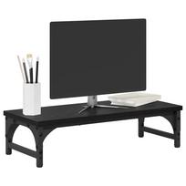 vidaXL Monitor Stand Black Oak Effect 55 x 23 x 14 cm
