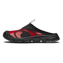 SALOMON RX Slide 3.0 Amortizuojantys Lengvi Žemi Laisvalaikio Batai Unisex Juoda Aliuminio Lydinio Ugnies Raudona 477590 42