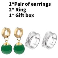 Dragon Ball Super Goku Earrings And Ring Anime Collectible Set For Cosplay Fans