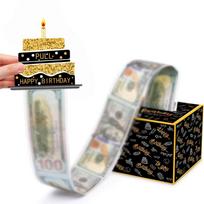 Money Box for Cash Pull Birthday Surprise Gift Box for Money Cash   Set for Women Men