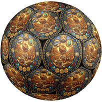 Dragon Glass Round Football Size 5 Adult Ball Suitable for Training Matches and Outdoor Team. įvairiaspalvis