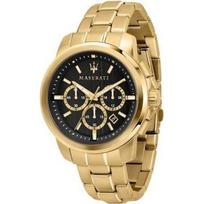 Laikrodis - MASERATI - R8873621013 - Kvarcinis - Analoginis - Paauksuotas black