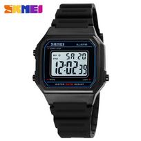 Fashion transparent plastic Korean version multi-functional sports square pin buckle student digital display electronic watch