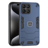 For Honor X8 X8A X8B Magnetic Shockproof Armor Matte Case For Honor X8A For Honor X8B Soft Silicone Bumper Hard PC Cover For Honor X8 4G mėlyna