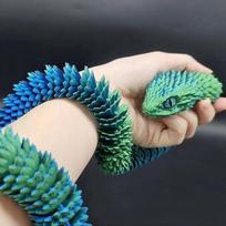 30cm 3D spausdintas gyvatės judančių sąnarių žaislas lėlė modeliavimo gyvatės modelis biuro stalo dekoracija rankdarbių žaislas vaikams dovana