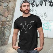 CAFFEINE MOLECULE T-SHIRT (coffee tea chocolate drug chemistry dad mum hangover) Unisex T-Shirt S
