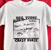 Neil Young 'Zuma - Crazy Horse' Organic T shirt - NEW OFFICIAL Unisex T-Shirt XXL