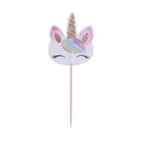 48Pcs Cake Toppers Double-Sided Exquisite Picks for Kids Birthday Party Cupcake Decoration Cake Flags Cupcake Topper 12pcs