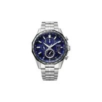 Citizen Eco-Drive serijos daugiafunkcis radijo bangomis valdomas laisvalaikio verslo laikrodis Vyriški laikrodžiai Mėlynas AT8218-81L Regular Watch Box,Blue Dial