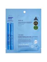 VT COSMETICS Drėkinamoji veido kaukė su spikulėmis HYDROP REEDLE SHOT 300HL 2 STEP MASK, 1,5 g + 27 g