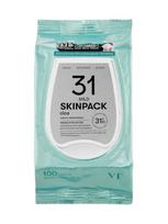 VT COSMETICS Drėkinančios, gaivinančios veido valymo servetėlės su azijine centele SKIN MASK PACK MILD, 100 vnt.