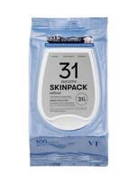 VT COSMETICS Drėkinančios, gaivinančios veido valymo servetėlės su retinoliu SKIN MASK PACK SMOOTH, 100 vnt.