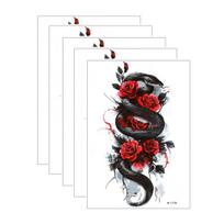 Yousheng 5 Sheets Tattoo Stickers, Skin-Friendly Temporary Tattoos for Adults And Kids,Easy to Apply Hypoallergenic Non-Irritating Body Art for Events G
