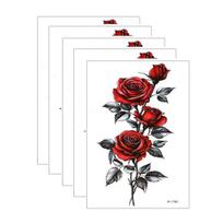 Yousheng 5 Sheets Tattoo Stickers, Skin-Friendly Temporary Tattoos for Adults And Kids, Easy to Apply Hypoallergenic Non-Irritating Body Art L