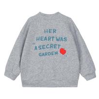 LUSON Little O Baby Girls' Printed Baseball Jacket 120 viržių pilka spalva