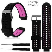 Garmin Forerunner 220 230 235 620 630 Silicone Wristband For Active Lifestyle Black Pink