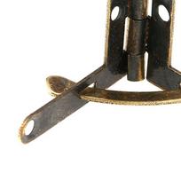 20pcs Mini Case Hinge Folding Support Lid Hinge Antique Box Hinge  Watch Box bronza