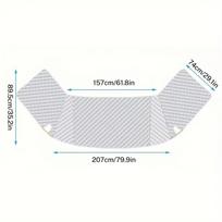 Kemperio automobilio priekinio stiklo apsauga nuo saulės, vandeniui atspari kemperio priekinio lango apsauga nuo saulės ir sniego 1pc Cover-207*157*74cm