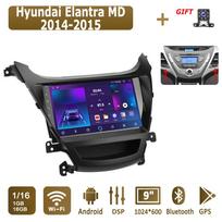 Android Automobilinis Radijas Hyundai Elantra MD 2014-2015 Multimedijos Grotuvas Pagrindinis Įrenginys Stereo GPS Navigacija BT WIFI 1+16GB 1+16GB