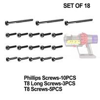18 vnt. varžtas 910703-01 Dyson Supersonic rinkiniui V6/V7/V8/V10/V11/V15/V12