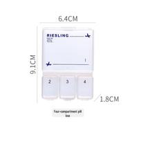 Mini 8-Grid Transparent Medicine Box – Portable and Convenient Pill Organizer for Elders