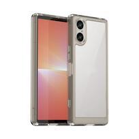 Colorfull Transparent TPU Case for Sony Xperia 10 1 VI 5 V Protective Cover Shockproof Clear Frame Fundas Coque Capa Shell For Sony Xperia 5 V pilka spalva