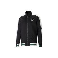 PUMA T7 Archive Remaster Track Jacket With Colorblock Logo And Stand-Up Collar Men Jackets Black 620576-01 XXL
