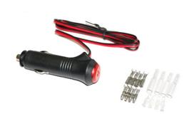 Areyss 140519 Cigarette Lighter Plug ON-OFF Switch (with Indicator Lamp), 4 Sets of Giboshi Terminals, Spare Fuse Included