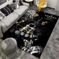 Spiced Rum Kraken-Black Pattern Carpets Bedroom Play Mats Bedroom Decor Carpet Livingroom Rug Crawl Mat Christmas Gift Rug 40x60cm16x24in