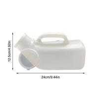 1200ml Male Urinal Spill Proof Pee Bottle Plastic Portable Urinal Mens Bedpan Bottle with Lid for Car Elderly and Incontinence